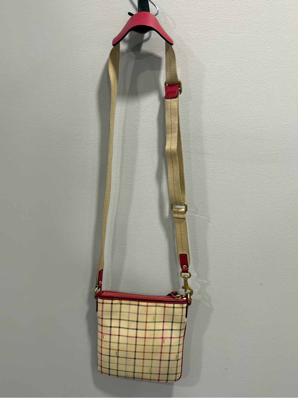 Authentic Coach Poppy Tartan Plaid Crossbody Swingpack Bag - Picture 9 of 15
